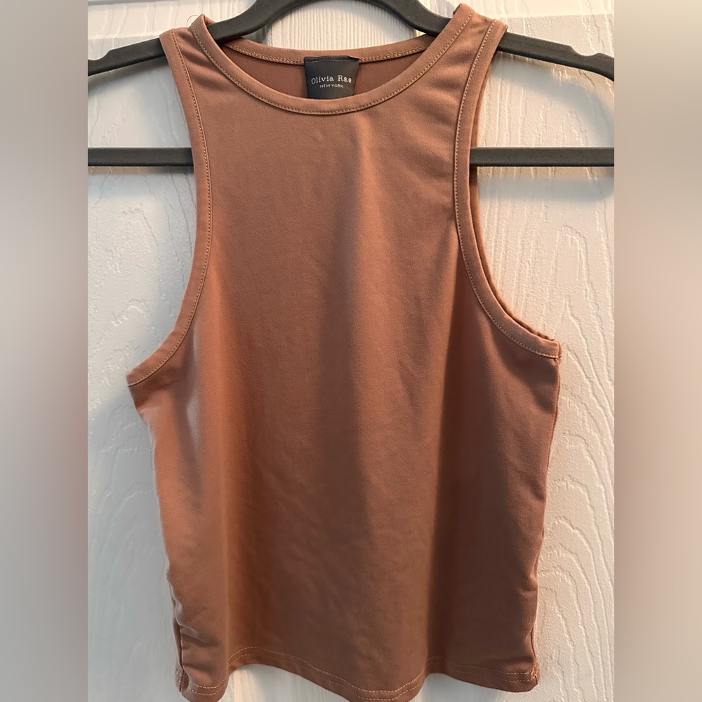 Olivia Rae camel colored tank, small